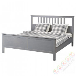 ⭐HEMNES⭐Корпус кровати, Серый bejcowане/Лурёй, 140x200 cm⭐ИКЕА-39247185