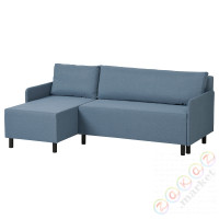 ⭐BRUKSVARA⭐3-диван-кровать os с шезлонгом, Knisa средний синий⭐ИКЕА-00575903