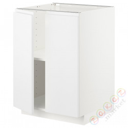 ⭐METOD⭐Кабинет stj/полки/2 дверь, белый/Voxtorpматовый белый, 60x60 cm⭐ИКЕА-79464469