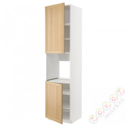 ⭐METOD⭐Шестой огромный 2dr/половина, белый/Forsbacka дуб, 60x60x240 cm⭐ИКЕА-09509447