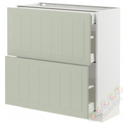 ⭐METOD / MAXIMERA⭐Кабинет stj 2fr/3шу, белый/Stensund светло-зеленый, 80x37 cm⭐ИКЕА-39487104