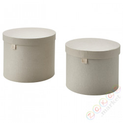 ⭐RAGODLING⭐Контейнер с крышкой, набор. 2 шт.., естественный/бежевый⭐ИКЕА-90565805