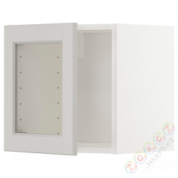 ⭐METOD⭐настенный шкаф/стакан дверь, белый/Lerhyttan светло-серый, 40x40 cm⭐ИКЕА-69465233