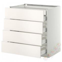 ⭐METOD / MAXIMERA⭐Бывший 4 пт/2n/3śr шу, белый/Веддинге белый, 80x60 cm⭐ИКЕА-59915905
