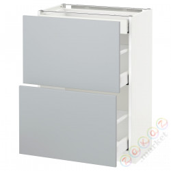 ⭐METOD / MAXIMERA⭐Sсstj 2fr/3шу, белый/Veddinge Серый, 60x37 cm⭐ИКЕА-69051718