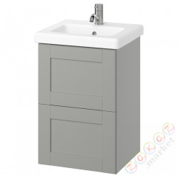 ⭐ENHET / TVALLEN⭐Sзаf umyw сящики/umyw/bateria, Серый/серая рамка, 44x43x65 cm⭐ИКЕА-79557722