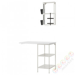 ⭐ENHET⭐Книжный шкаф, белый, 101.5x63.5x222 cm⭐ИКЕА-79331573