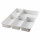 ⭐STODJA⭐Tacka/контейнер для столовых приборов, белый, 31x50 cm⭐ИКЕА-50177223