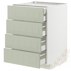 ⭐METOD / MAXIMERA⭐Sза stj 4fr/2n/3śr шу, белый/Stensund светло-зеленый, 60x60 cm⭐ИКЕА-89487615