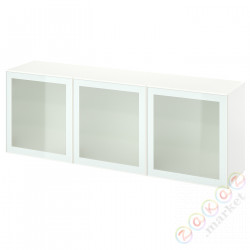 ⭐BESTA⭐Сочетание с дверь, белый Glassvik/белый/jasna зеленыйeń Чистое стекло, 180x42x65 cm⭐ИКЕА-39488820