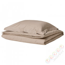 ⭐LUKTJASMIN⭐Poszwa na kołdrę i posвызовka, серо-бежевый, 150x200/50x60 cm⭐ИКЕА-60570295