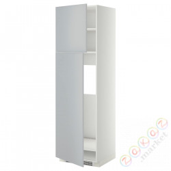 ⭐METOD⭐Shah ic с2 Drz, белый/Veddinge Серый, 60x60x200 cm⭐ИКЕА-19463552