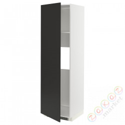 ⭐METOD⭐Охлажденный или замороженный Drz, белый/Nickebo матантрацит, 60x60x200 cm⭐ИКЕА-69498035