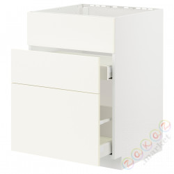 ⭐METOD / MAXIMERA⭐Форма L + 3F/2шу, белый/Vallstena белый, 60x60 cm⭐ИКЕА-29507174