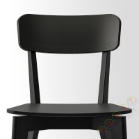⭐SKANSNAS / LISABO⭐Таблица и 4 стулья, jasny бук фанера/черный, 150/205 cm⭐ИКЕА-09561567