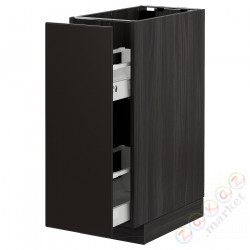 ⭐METOD⭐Кабинет ул./wysuwане wyposażenт.е.доб, черный/Кунгсбака антрацит, 30x60 cm⭐ИКЕА-29302281