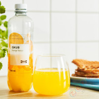 ⭐ISKUB⭐Gazowany napój beзаlkoholowy, вкус апельсин/сcukrem i słodzikami, 500 ml⭐ИКЕА-30548060