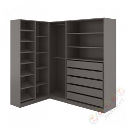 ⭐PAX⭐Угловой шкаф, темно-серый, 160/188x201 cm⭐ИКЕА-49432074