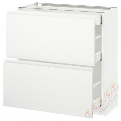 ⭐METOD / MAXIMERA⭐Sсstj 2fr/3шу, белый/Voxtorpматовый белый, 80x37 cm⭐ИКЕА-89112834