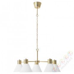 ⭐FLUGBO⭐Żyrandol, цвет латуни/стакан⭐ИКЕА-00463439