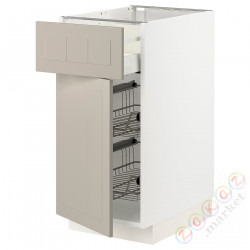 ⭐METOD / MAXIMERA⭐Кабинет stj/доктор/ящики/дверь, белый/Stensund бежевый, 40x60 cm⭐ИКЕА-19454595