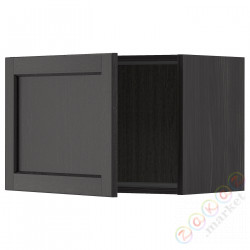 ⭐METOD⭐Навесной шкаф, черный/Lerhyttan черный морилка, 60x40 cm⭐ИКЕА-99459122