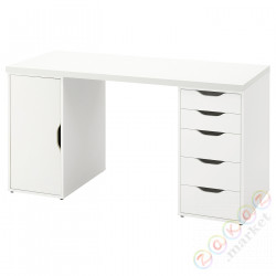 ⭐LAGKAPTEN / ALEX⭐стол письменный, белый, 140x60 cm⭐ИКЕА-09521604