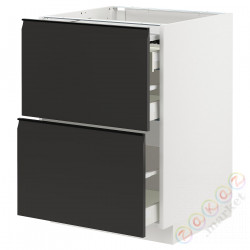 ⭐METOD / MAXIMERA⭐Кабинет ул. сwysuwanym blatem/3шу, белый/Upplöv матантрацит, 60x60 cm⭐ИКЕА-79492938