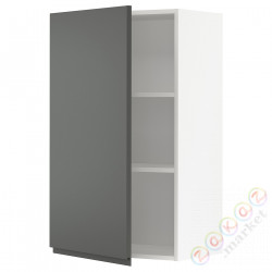 ⭐METOD⭐Навесной шкаф с полками, белый/Voxtorpтемно-серый, 60x100 cm⭐ИКЕА-29468455