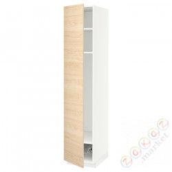 ⭐METOD⭐Высокий шкаф, полки/докторuciany, белый/Askersund яркий узор ясеня, 40x60x200 cm⭐ИКЕА-19461218