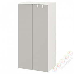 ⭐SMASTAD / PLATSA⭐Гардероб, белый/Серый, 60x42x123 cm⭐ИКЕА-19426183