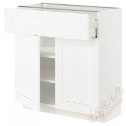 ⭐METOD / MAXIMERA⭐Затененный ящик/2 Drz, белый Enköping/белый имитация дерева, 80x37 cm⭐ИКЕА-49473446