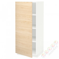 ⭐METOD⭐Высокий шкаф/полки, белый/Askersund яркий узор ясеня, 60x60x140 cm⭐ИКЕА-59460189