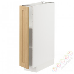 ⭐METOD⭐Кабинет ул./полки, белый/Forsbacka дуб, 20x60 cm⭐ИКЕА-49509087