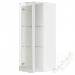 ⭐METOD⭐Шах половина/стакан Drz, белый/Hejsta белое прозрачное стекло, 40x100 cm⭐ИКЕА-29490550