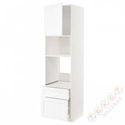 ⭐METOD / MAXIMERA⭐я шел/микр сDrz/2 шу, белый Enköping/белый имитация дерева, 60x60x220 cm⭐ИКЕА-49473578