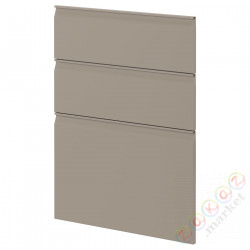 ⭐METOD⭐3 фасады посудомоечных машин, Upplöv матciemnoбежевый, 60 cm⭐ИКЕА-79491825