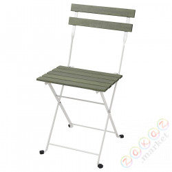 ⭐TARNO⭐Стул, сад, сложенный белый/зеленый⭐ИКЕА-70530949