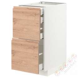 ⭐METOD / MAXIMERA⭐Sсstj 2fr/2n/śr/в шу, белый/Voxtorpподражание. дуб, 40x60 cm⭐ИКЕА-59402854