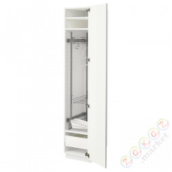 ⭐METOD / MAXIMERA⭐Высокий шкаф/домашний интерьер, белый/Vallstena белый, 40x60x200 cm⭐ИКЕА-49507408