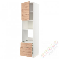 ⭐METOD / MAXIMERA⭐я шел/микр сDrz/2 шу, белый/Voxtorpподражание. дуб, 60x60x240 cm⭐ИКЕА-19461299