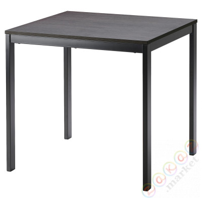 ⭐VANGSTA⭐Складной стол, черный/темно коричневый, 80/120x70 cm⭐ИКЕА-40420155