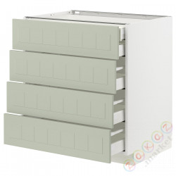 ⭐METOD / MAXIMERA⭐Sза stj 4fr/2n/3śr шу, белый/Stensund светло-зеленый, 80x60 cm⭐ИКЕА-39486312