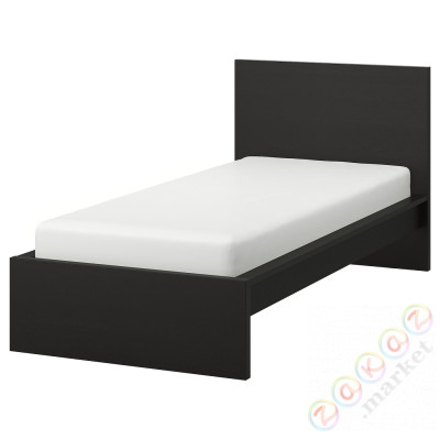 ⭐MALM⭐Корпус кровати, высоко, Черно-коричневый, 90x200 cm⭐ИКЕА-80249493