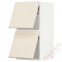 ⭐METOD⭐Уровень тсс 2 Drz, белый/Bodbyn сливочный, 40x80 cm⭐ИКЕА-09393022