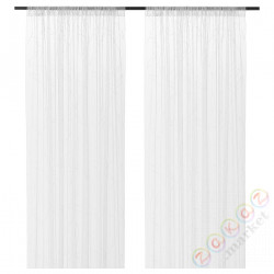 ⭐LILLEGERD⭐Firanki, 2 шт.., белый листья, 145x300 cm⭐ИКЕА-00464783