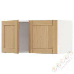 ⭐METOD⭐настенный шкаф/2 дверь, белый/Forsbacka дуб, 80x40 cm⭐ИКЕА-19509343