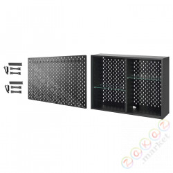 ⭐UPPSPEL⭐Сайт/tabl narz/2 набор akc, темно-серый/черный⭐ИКЕА-29437398