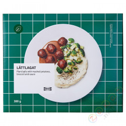 ⭐LATTLAGAT⭐Klopsy roślinne/ziemniaki pureee, gotowy posiłek замороженный, 380 g⭐ИКЕА-50506177