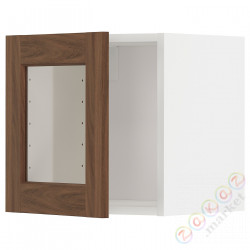 ⭐METOD⭐настенный шкаф/стакан дверь, белый Enköping/коричневый орех, 40x40 cm⭐ИКЕА-89475113